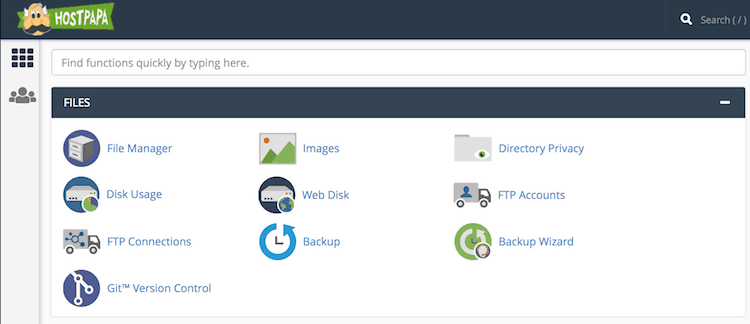 HostPapa cPanel