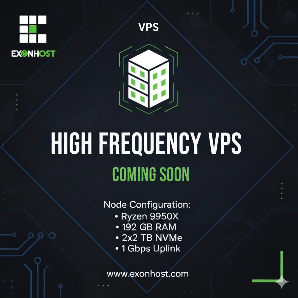 ExonHost High Frequency VPS